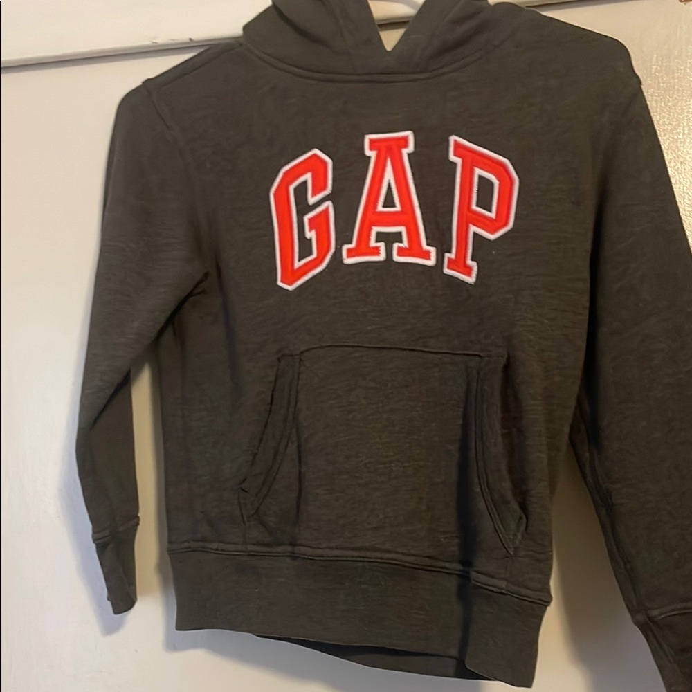 GAP Gray and Red Sweatshirt Hoodie